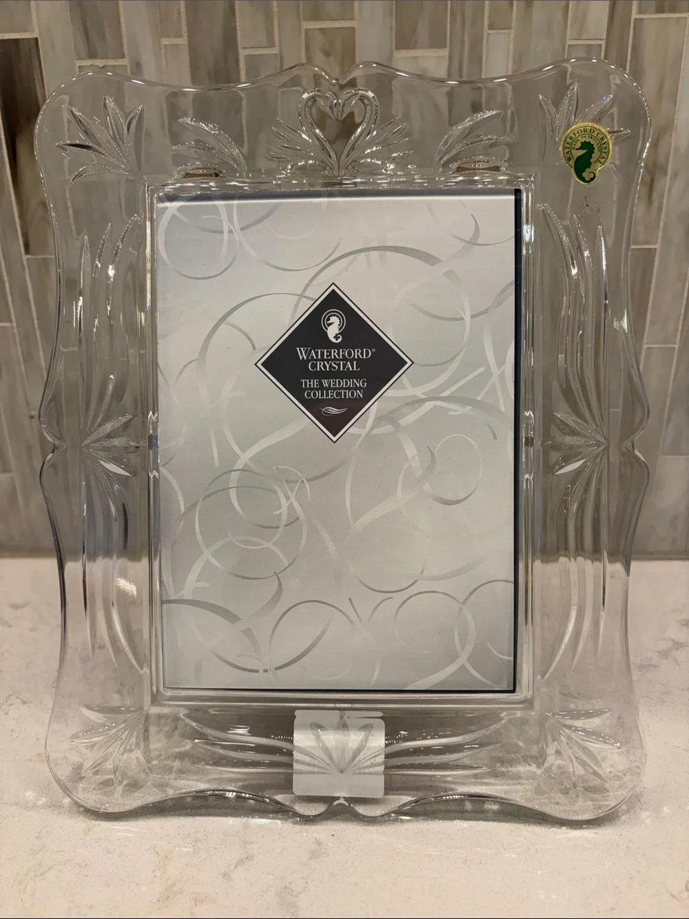 NIB Waterford Portraits The Wedding Collection Crystal Frame 5x7